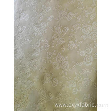 Polyester rose emboss fabric